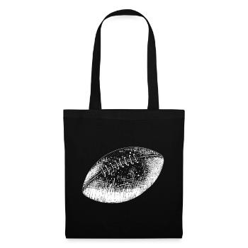 American Football Sport Fan Geschenkidee - Stoffbeutel - Schwarz - Vorne