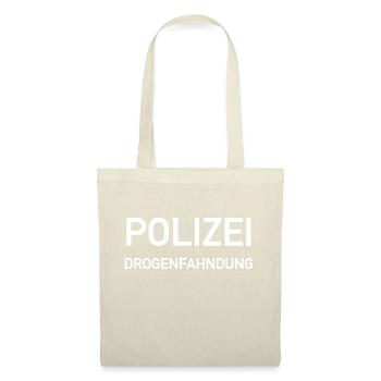 Drogenfahnder Polizei Lustiges Kostüm Geschenk - Stoffbeutel - Natur - Vorne