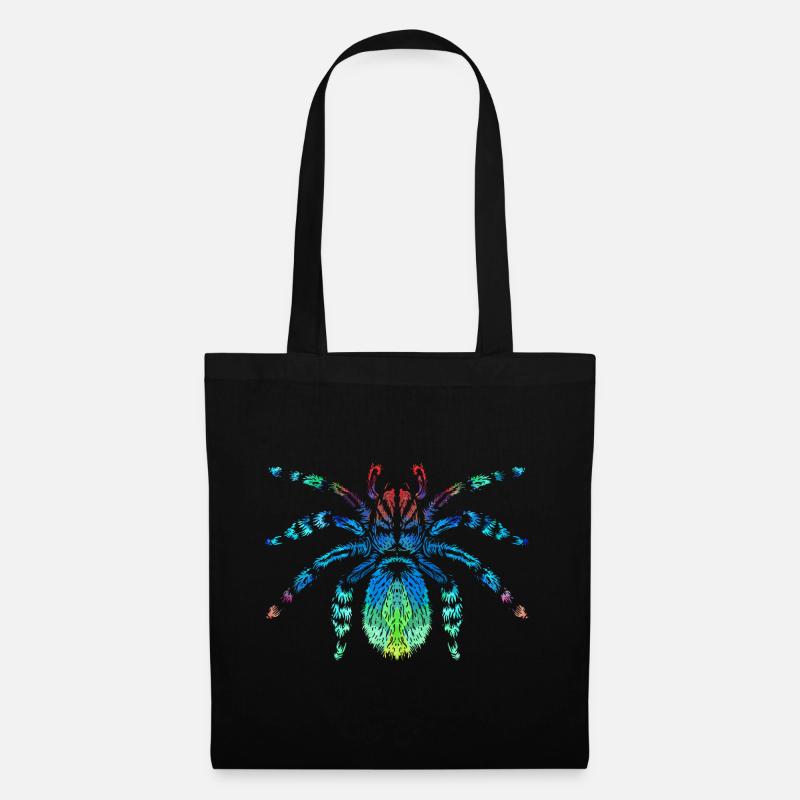 Araignées - Sac en tissu - noir