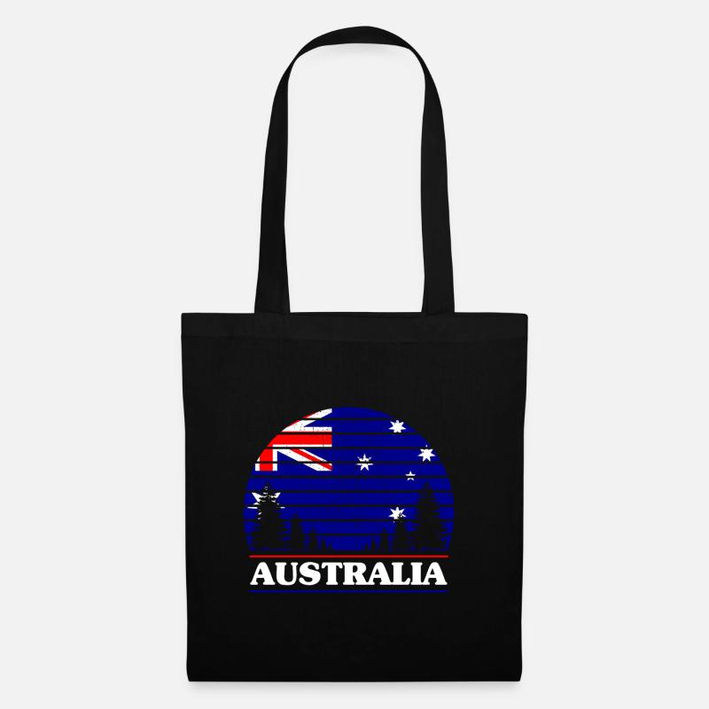 Australien - Stoffbeutel - Schwarz