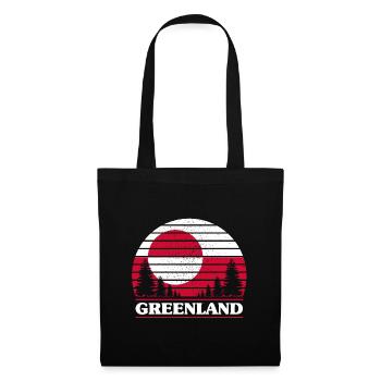 Groenland - Sac en tissu - noir - Devant