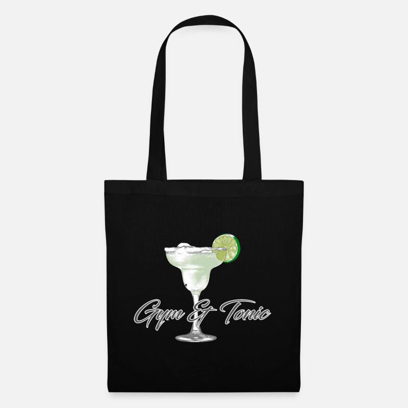 Gym tonic - Stoffbeutel - Schwarz
