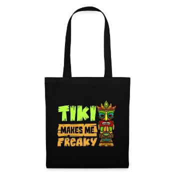 Hawaiianische Tiki Bar Hawaii Getränke Polynesian - Stoffbeutel - Schwarz - Vorne