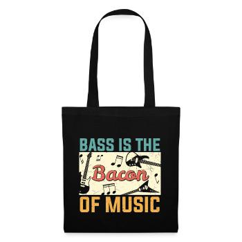 Bass Ist Der Speck Von Music Guitar Player - Stoffbeutel - Schwarz - Vorne