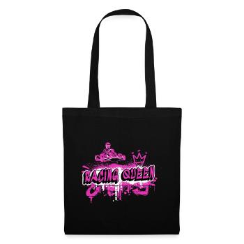Racing Queen Go kart design - Tote Bag - black - Front