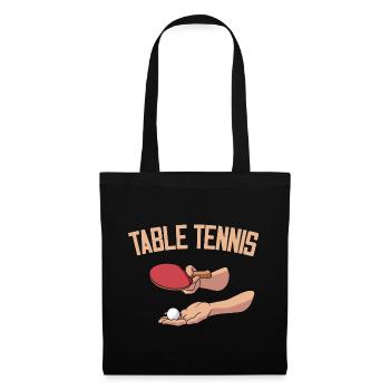 Serve Table tennis ball Table tennis player - Tote Bag - black - Front