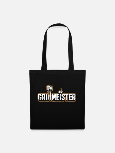 Grillmeister - Stoffbeutel - Schwarz