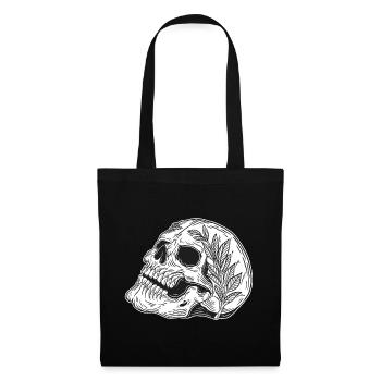 Skull Skull Horror Skeleton Halloween Metal - Tote Bag - black - Front