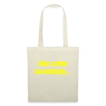 J’aime énormément le café - Citations amusantes sur le café - Sac en tissu - nature - Devant