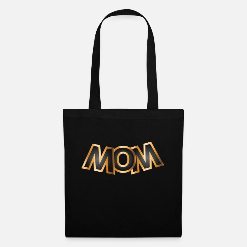 Maman dorée - Sac en tissu - noir
