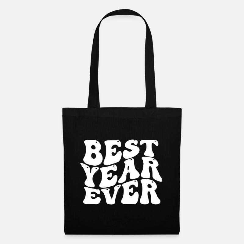 Best Year Ever - Stoffbeutel - Schwarz