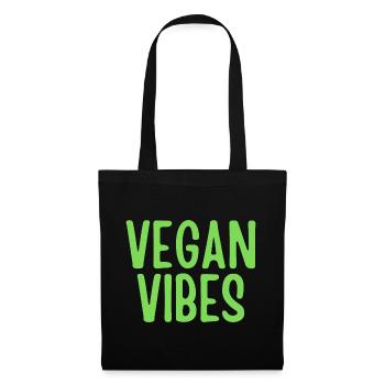 Vegan Vibes - Tote Bag - black - Front