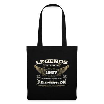 56e anniversaire légende né en 1967 homme de cadeau - Sac en tissu - noir - Devant