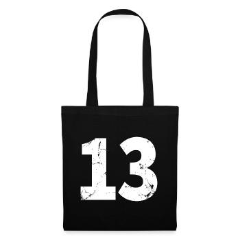 Cool Number 13 - 13 Years Old 13th Birthday Gift - Tote Bag - black - Front