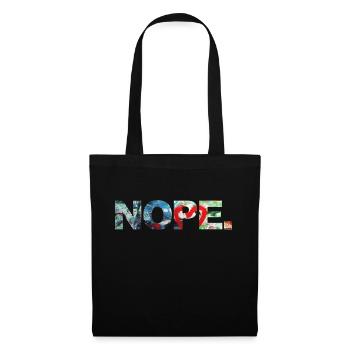 NOPE - ne soyez pas un béni-oui-oui! - Sac en tissu - noir - Devant