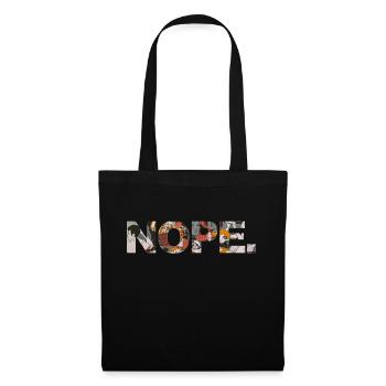 NOPE - sei kein ja-Sager! - Stoffbeutel - Schwarz - Vorne