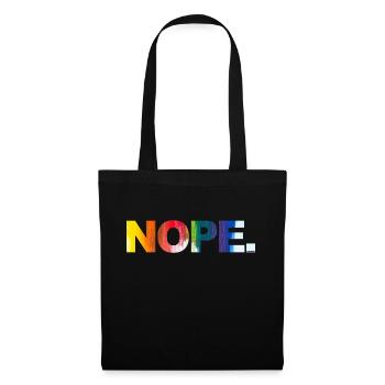 NOPE - ne soyez pas un béni-oui-oui! - Sac en tissu - noir - Devant