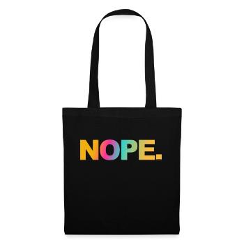 NOPE - ne soyez pas un béni-oui-oui! - Sac en tissu - noir - Devant