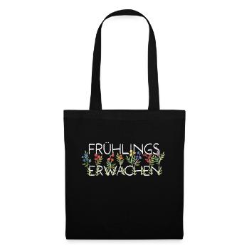 Frühlingserwachen - Stoffbeutel - Schwarz - Vorne