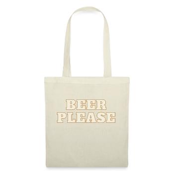 Beer Please - Sac en tissu - nature - Devant