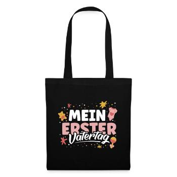 Mein erster Vatertag - Stoffbeutel - Schwarz - Vorne