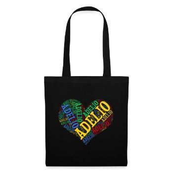 Adelio t-shirt t-shirt nuage de mots idée cadeau - Sac en tissu - noir - Devant