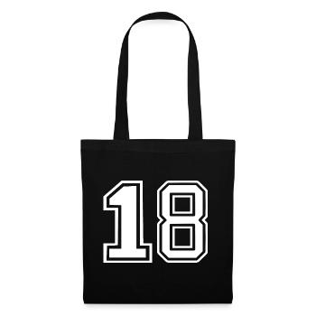 18 - Sac en tissu - noir - Devant