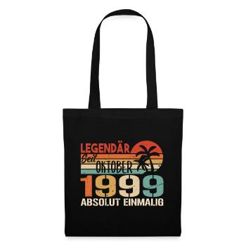 Legenden werden im Oktober 1999 geboren - 1999 - Stoffbeutel - Schwarz - Vorne