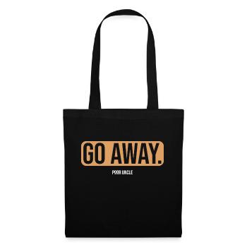 GoAway - Stoffbeutel - Schwarz - Vorne