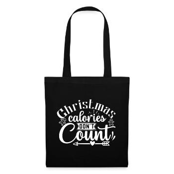Christmas Calories don't count Weihnachten - Tote Bag - black - Front