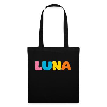 Nom - Luna - Sac en tissu - noir - Devant
