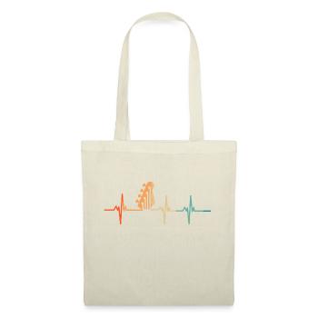 Battement de cœur Guitare - Sac en tissu - nature - Devant