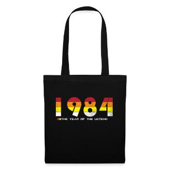 Millésime 1984 - L’année de la légende - Rétro 40 - Sac en tissu - noir - Devant