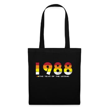 Millésime 1988 - L’année de la légende - Rétro 36 - Sac en tissu - noir - Devant