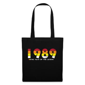 Millésime 1989 - L’année de la légende - Rétro 35 - Sac en tissu - noir - Devant