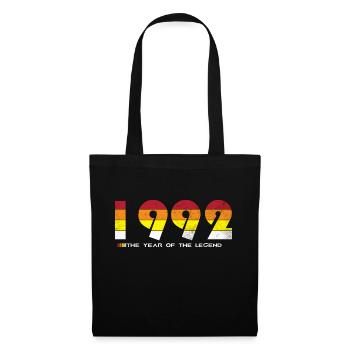 Millésime 1992 - L’année de la légende - Rétro 32 - Sac en tissu - noir - Devant