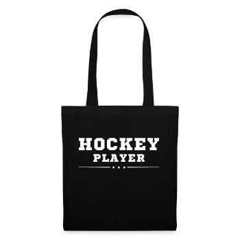 Hockey idée cadeau original - Sac en tissu - noir - Devant