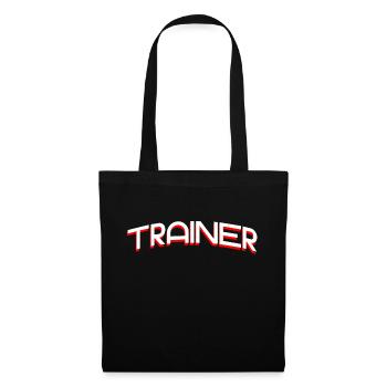 TRAINER - Stoffbeutel - Schwarz - Vorne