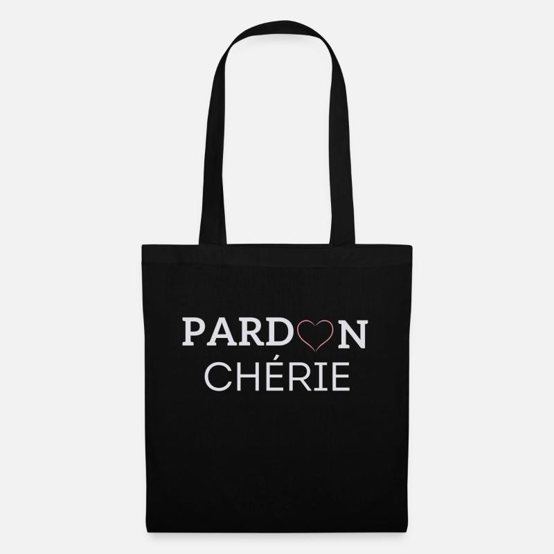 Pardon Chérie - Sac en tissu - noir