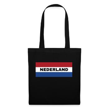 Drapeau néerlandais - Sac en tissu - noir - Devant