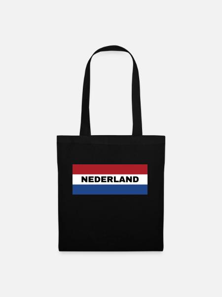 Dutch Flag - Tote Bag - black
