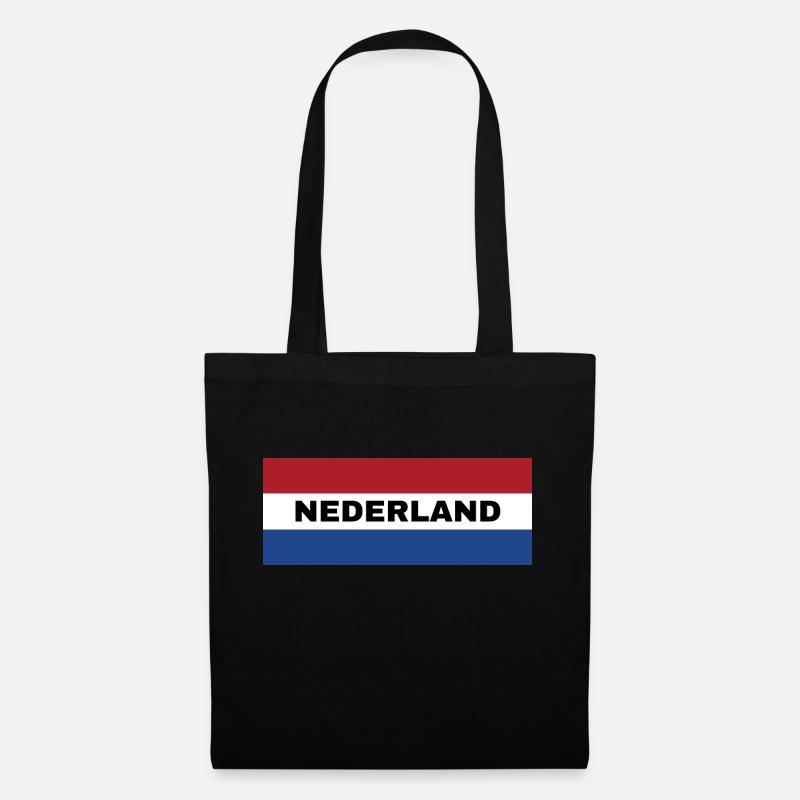 Dutch Flag - Tote Bag - black