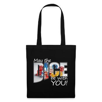 Boardgamer - May the dice be with you! - Tote Bag - black - Front
