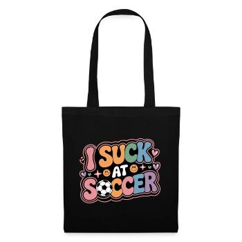 I Suck At Soccer 11 - Stoffbeutel - Schwarz - Vorne