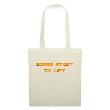 Press Start to Lift - Sac en tissu - nature - Devant