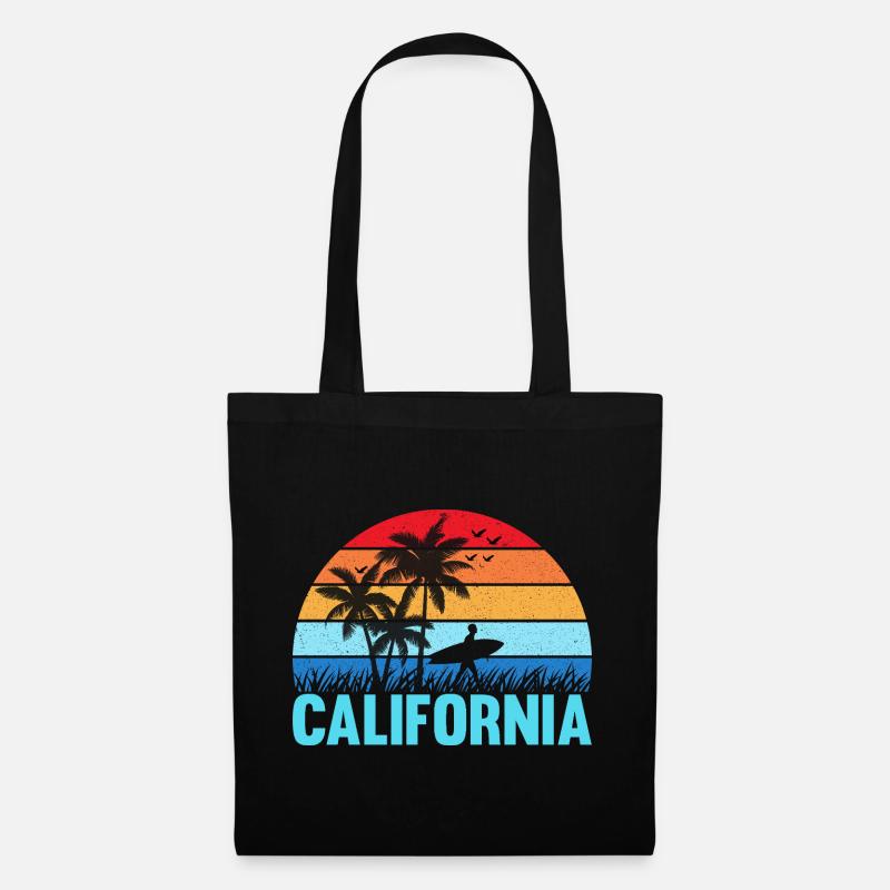 California - Stoffbeutel - Schwarz