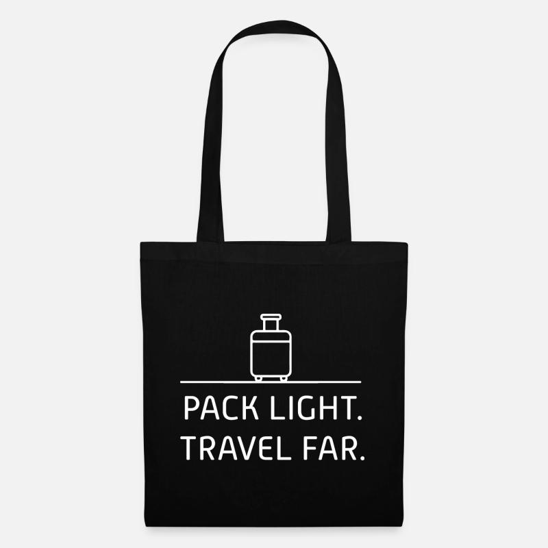 Reisezubehör mit Packlicht-Motiv - Stoffbeutel - Schwarz
