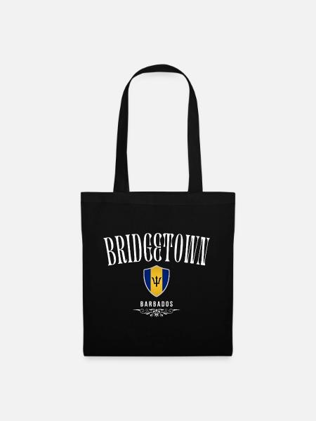 Ich liebe Bridgetown, Bridgetown Barbados - Stoffbeutel - Schwarz