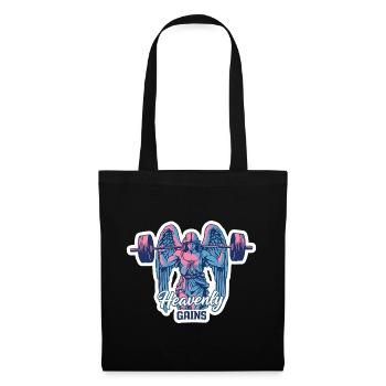 Heavenly Gains Neon Angel Fitness Design - Sac en tissu - noir - Devant