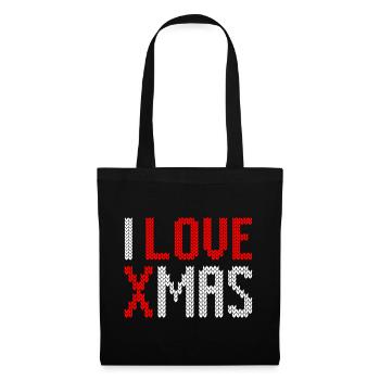 Je l’aime bien les Noëls moches de Noël - Sac en tissu - noir - Devant